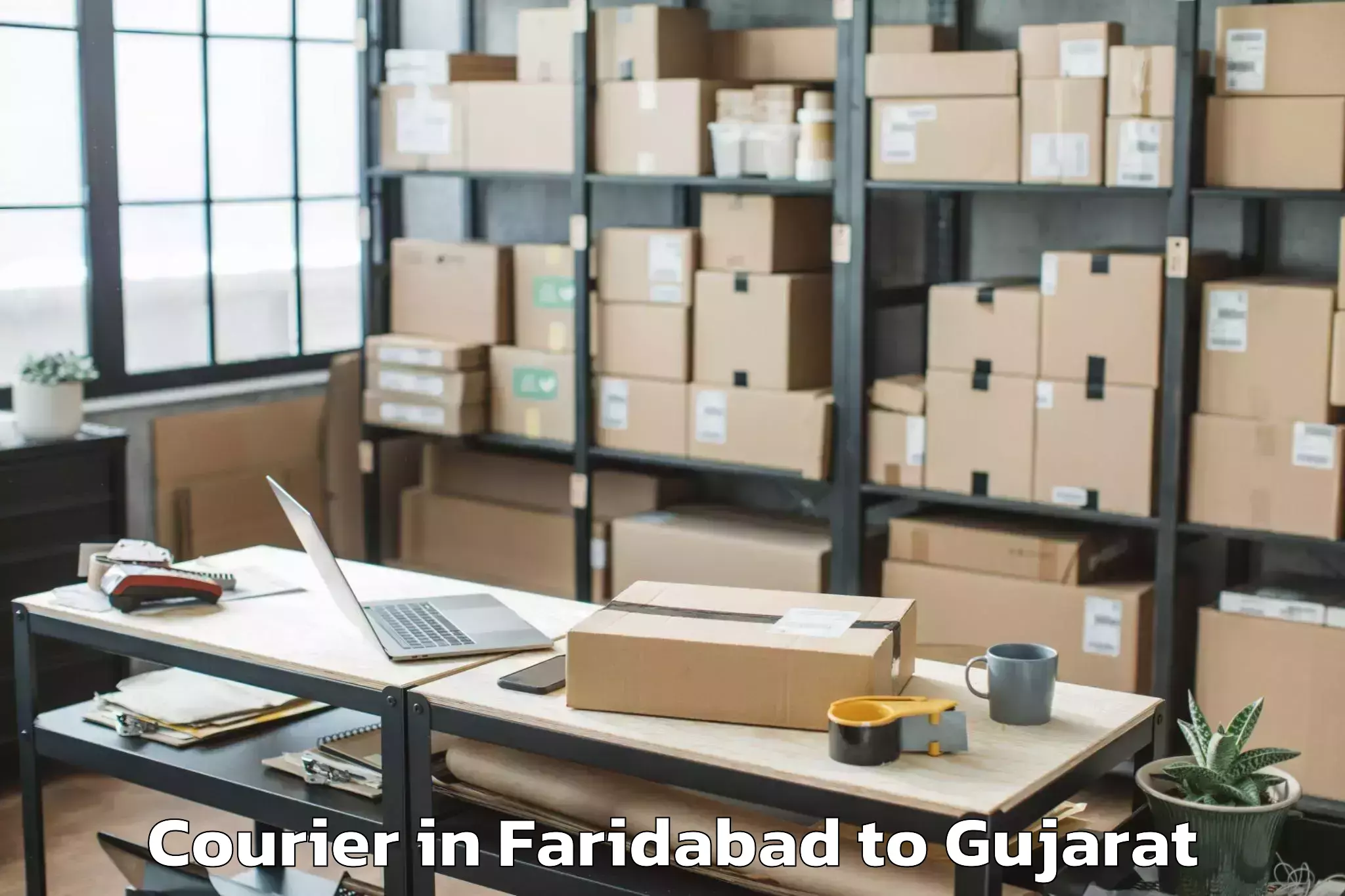 Book Faridabad to Bardoli Courier Online